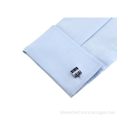 Men Fashion Suit Shirt Crystal Cufflinks With Double Paint, Wholesale Cufflinks For Men